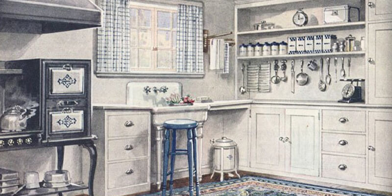 Changing Kitchens Through The Decades, 1920s Vintage Kitchen Cabinets